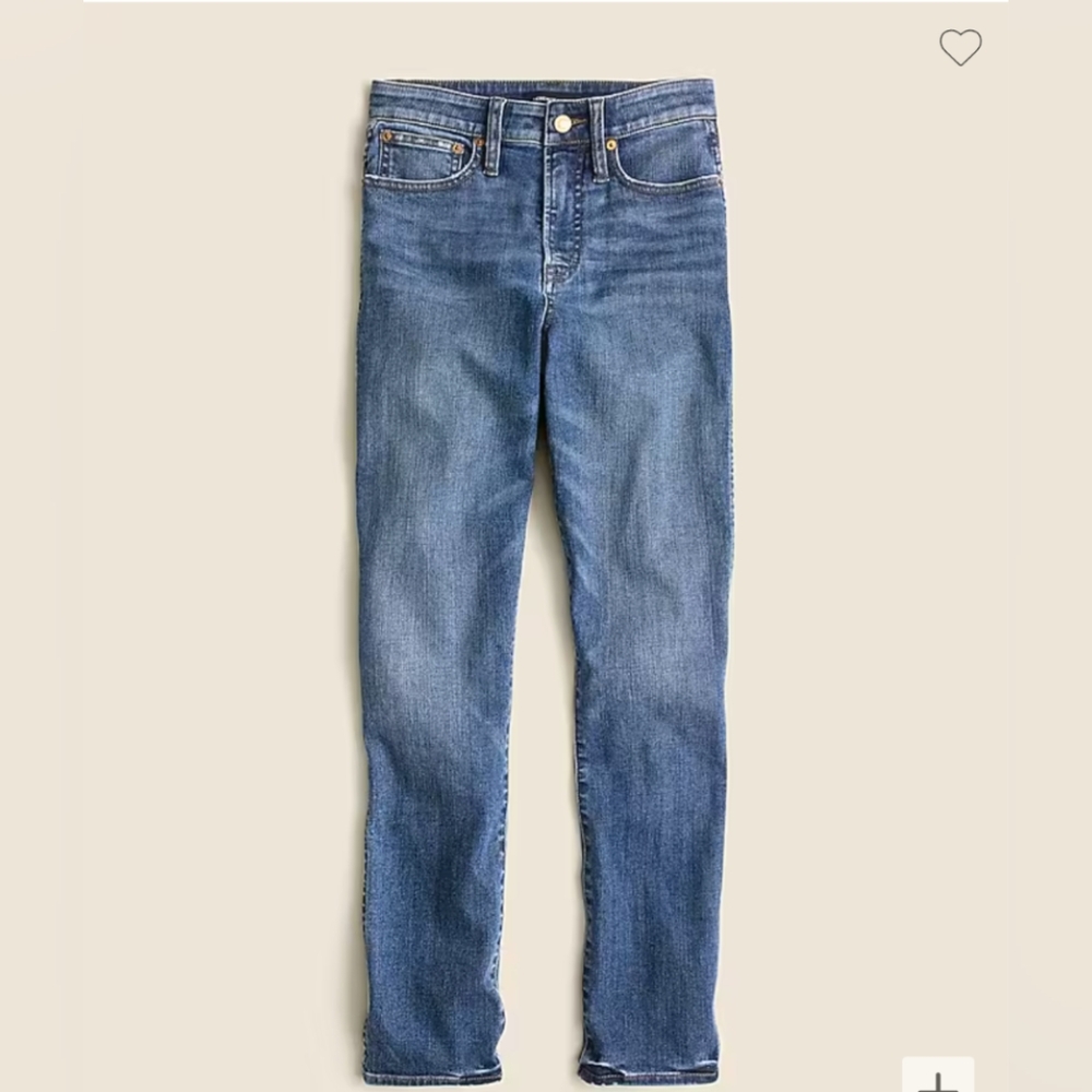 JCrew curvy vintage slim-straight jean in Warm Surf wash
